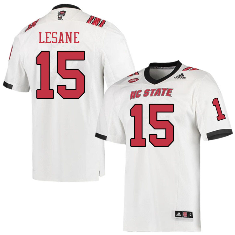 Men #15 Keyon Lesane NC State Wolfpack College Football Jerseys Sale-White
